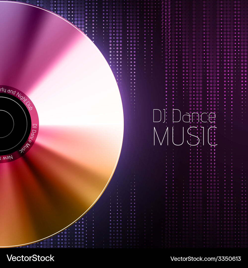 Disco abstract background record or disk vector image