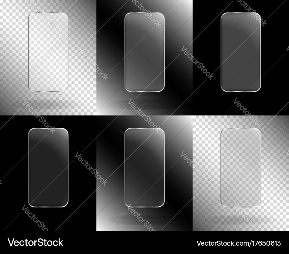 Frames in the form of a smartphone Vector Image