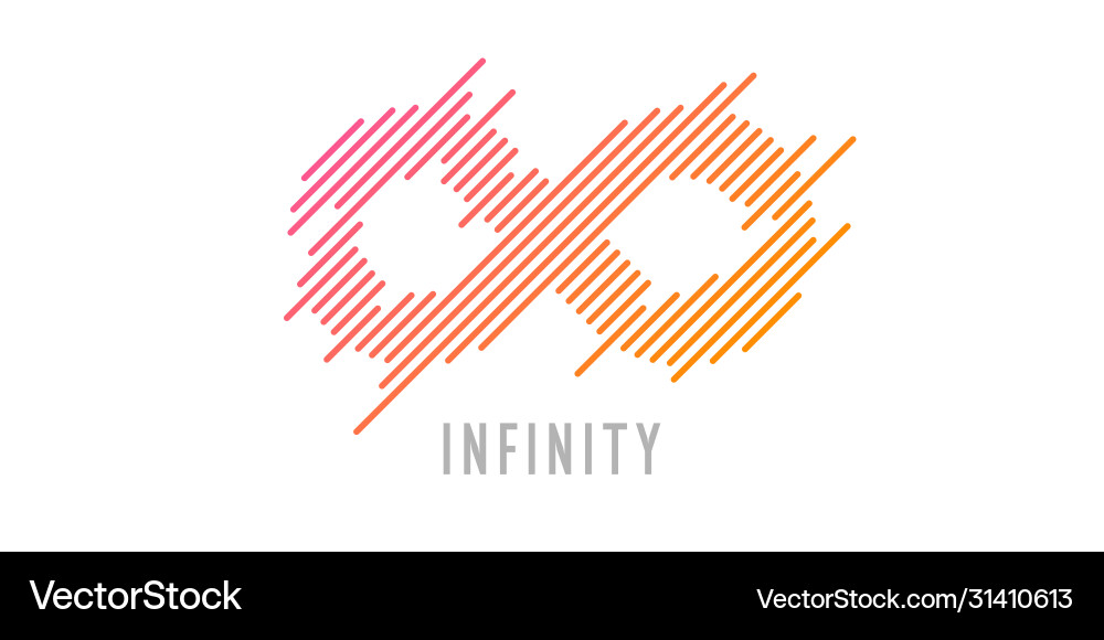 Infinity sign in modern graphics Infinity sign in modern graphics vector image