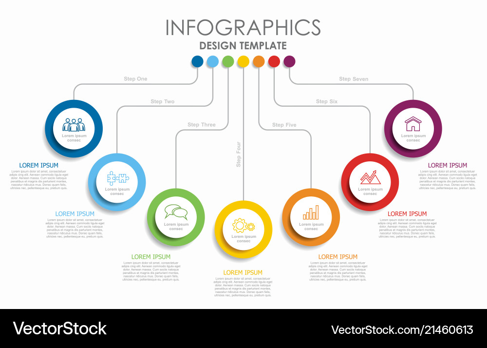 Modern Infographic Template - Creative Data Visual Vector Image