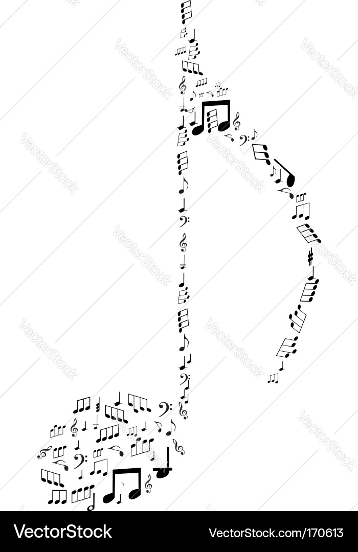 Musical Notes Pattern Vector Image