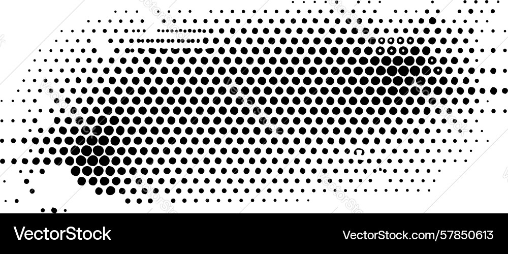Organic halftone dot gradient abstract pattern vector image
