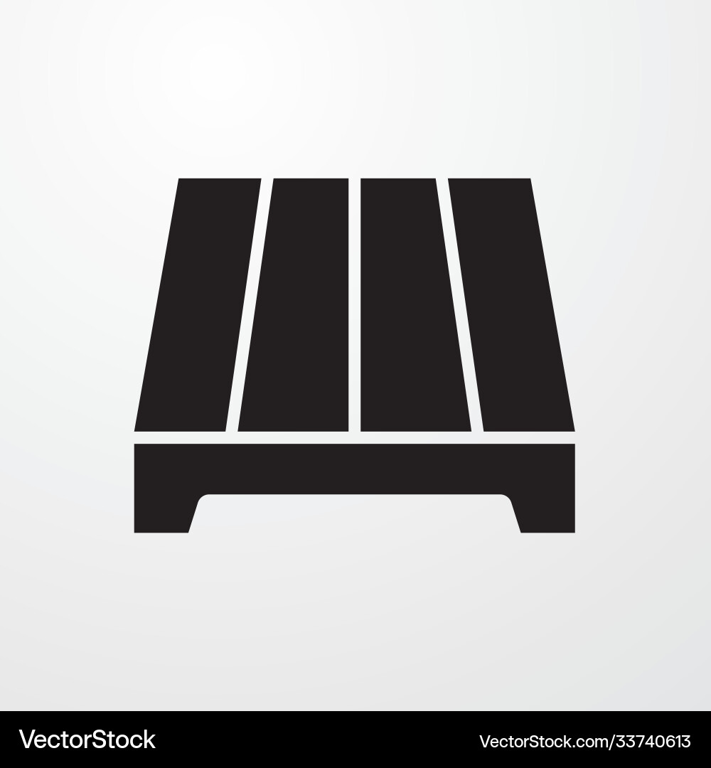 Pallet icon for web and mobile Pallet icon for web and mobile vector image