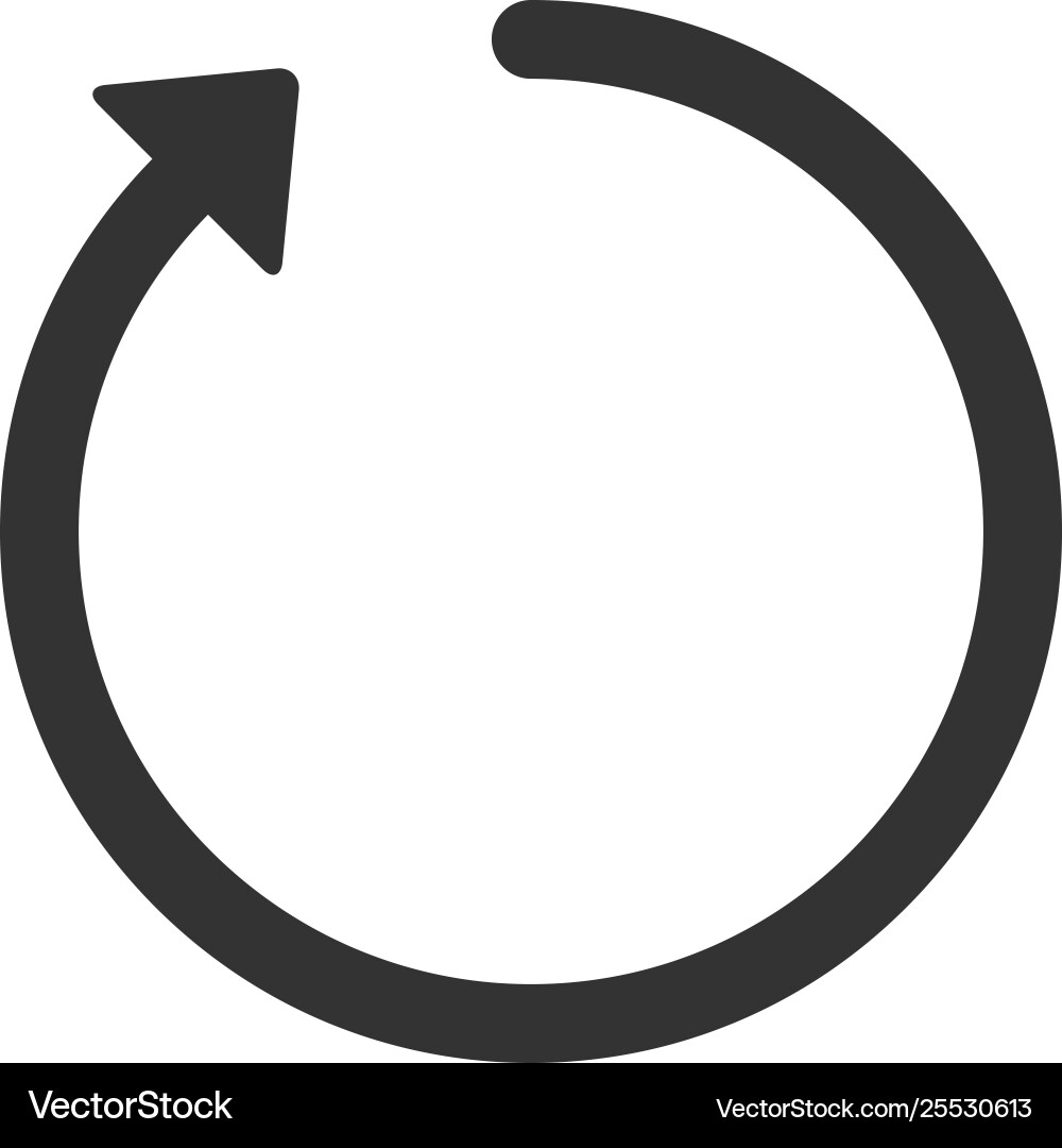 Refresh icon isolated flat design Refresh icon isolated flat design vector image