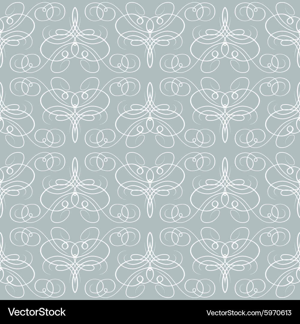 Seamless calligraphic pattern vector image