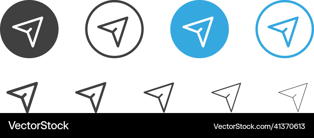 Send message icon share symbol vector image