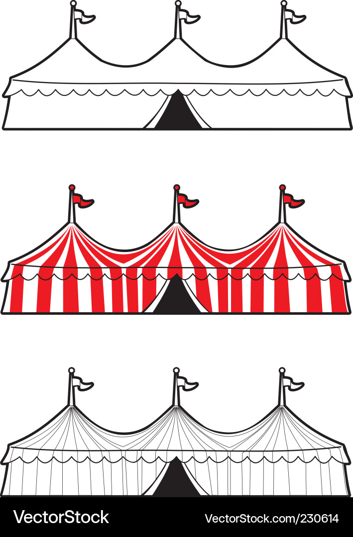 Circus tent Royalty Free Vector Image - VectorStock