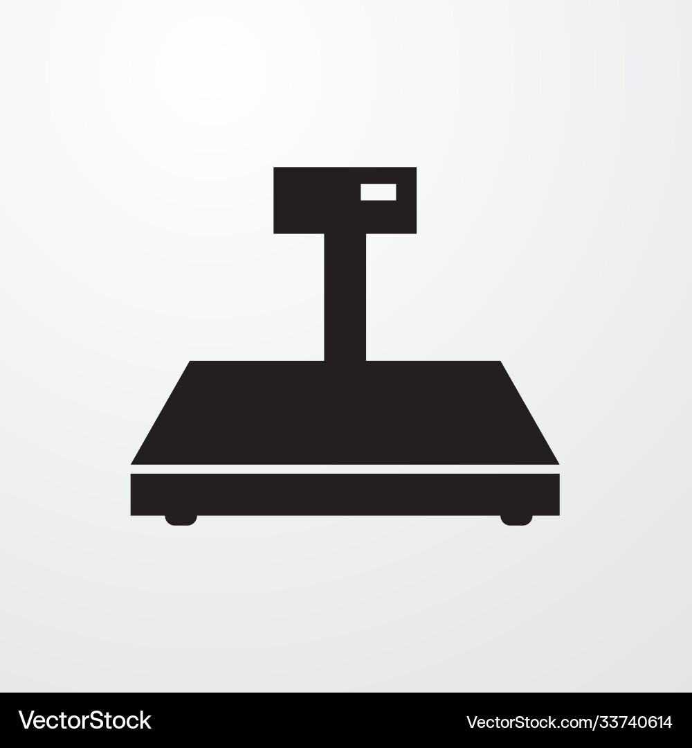 Digital weigher icon for web and mobile Vector Image
