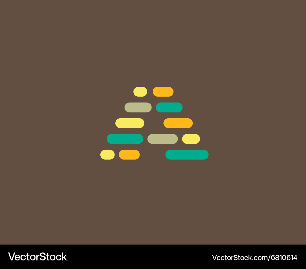 Dynamic Code Abstract Logo Vector Image