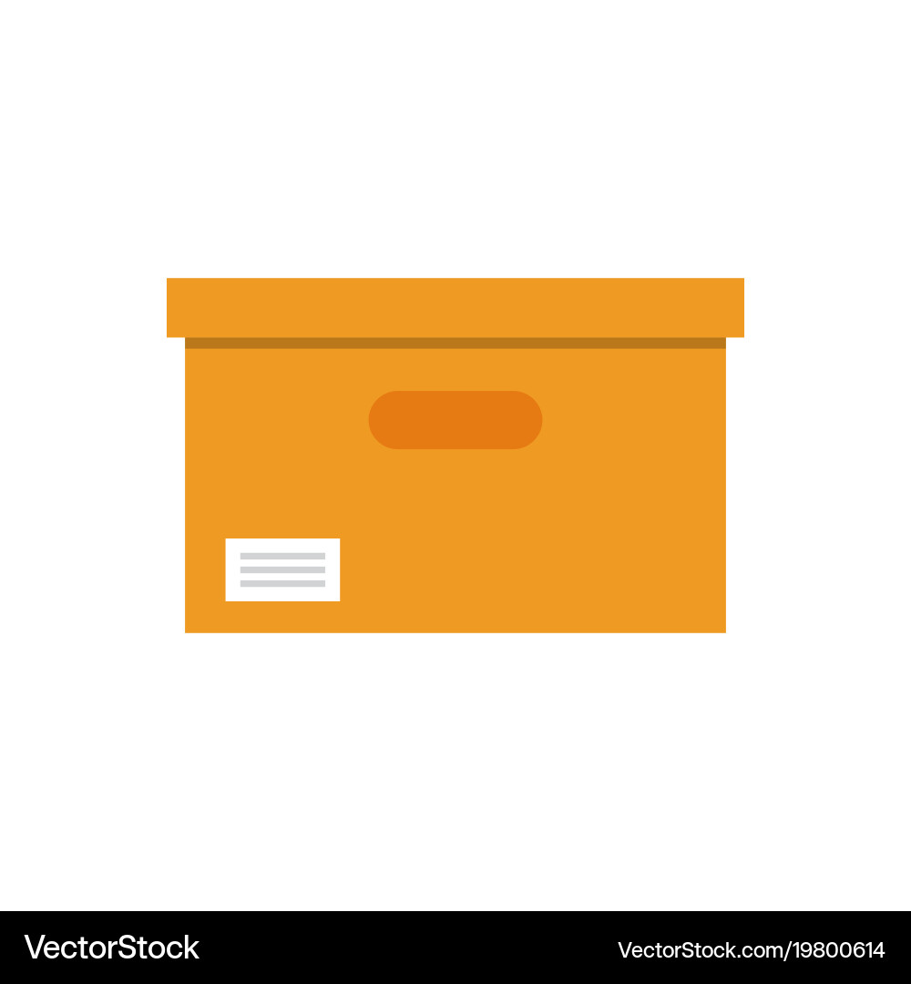 Files archive box icon vector image