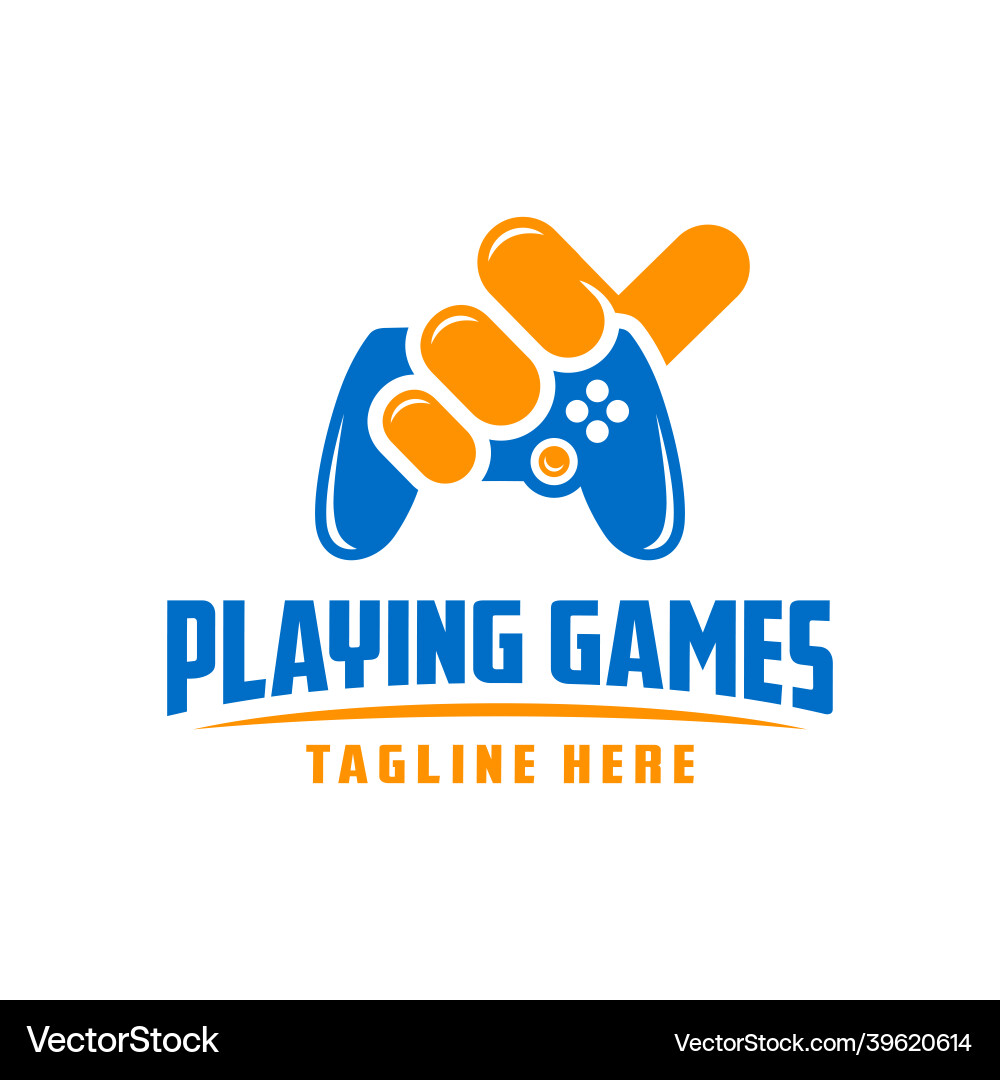 Gameplay Inspiration Logo Design Gameplay Inspiration Logo Design vektorbild