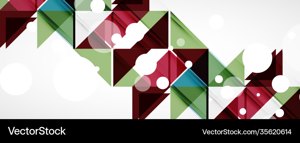 Geometric abstract background techno color Vector Image