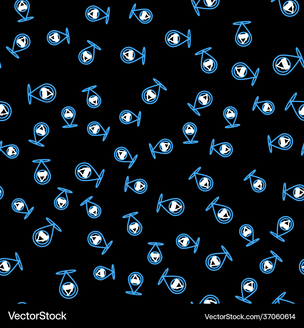 Line map pointer with barbecue icon isolated Vector Image
