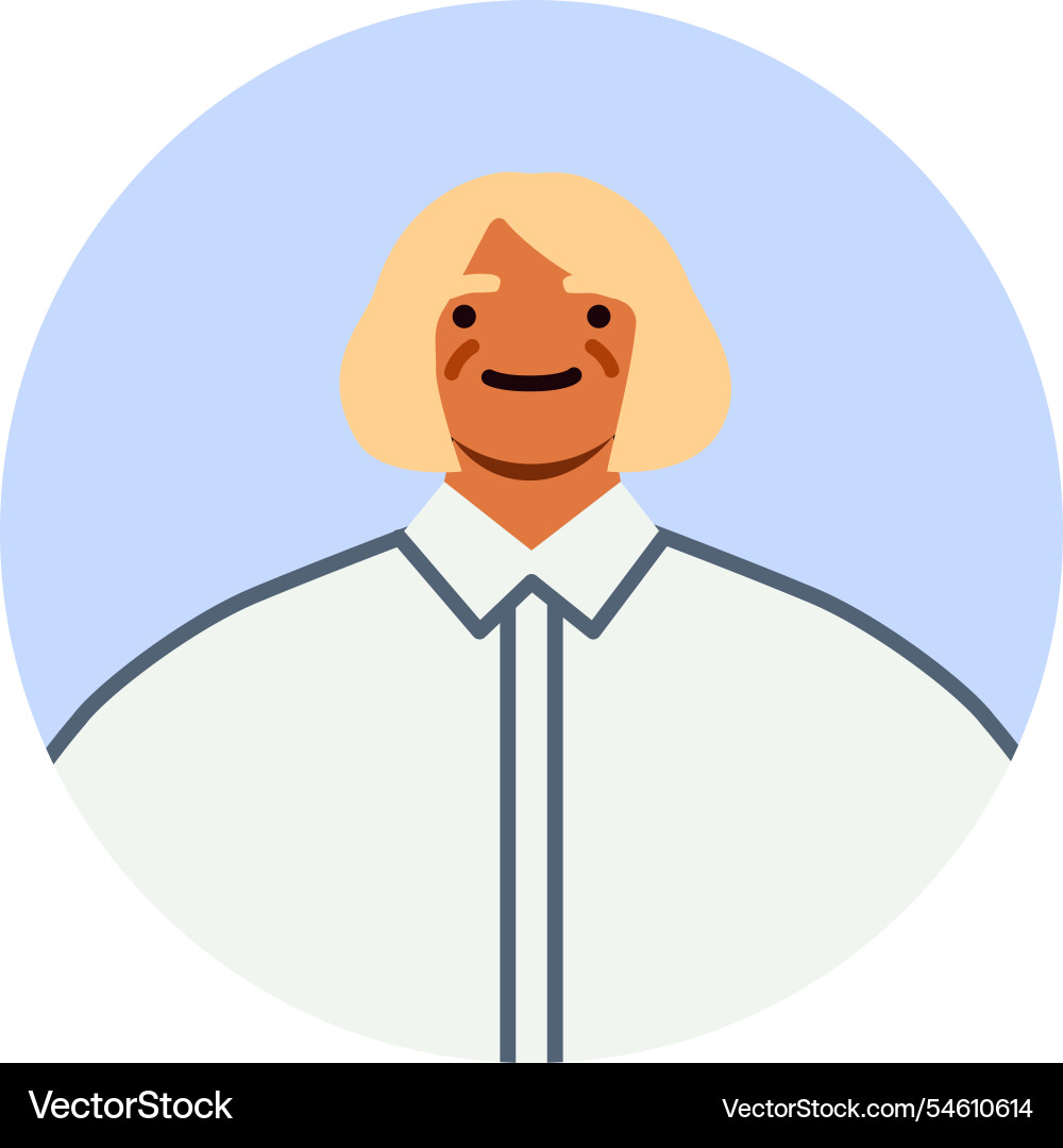 Portrait of a smiling businesswoman with blonde Portrait of a smiling businesswoman with blonde vector image