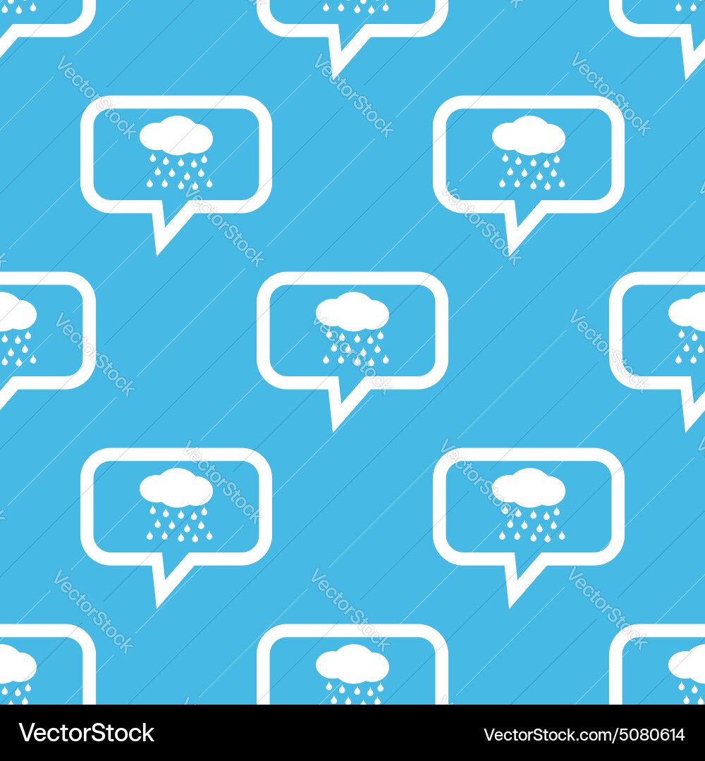 Rain message pattern vector image