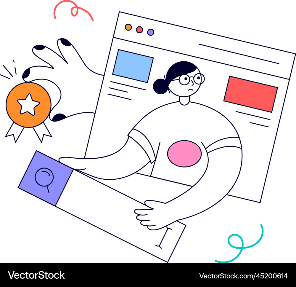 Ready to use animated design of media content Vector Image