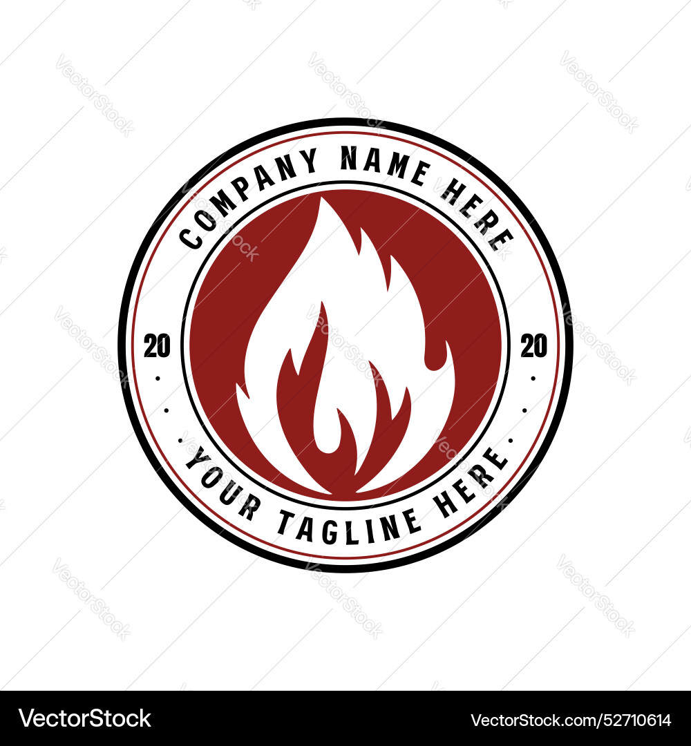 Rustic stamp with fire flame for traditional bbq Rustic stamp with fire flame for traditional bbq vector image