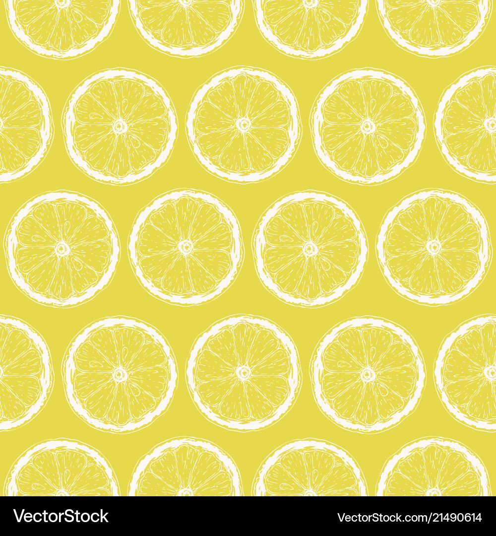 Seamless pattern with lemon slices Seamless pattern with lemon slices vector image