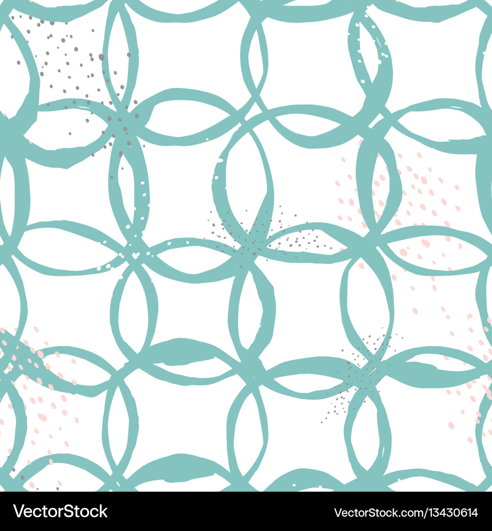 Sketchy Circle Pattern Vector Image