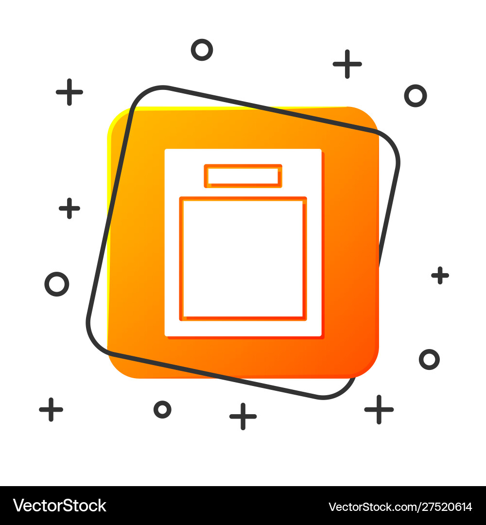 White empty form icon isolated on background vector image