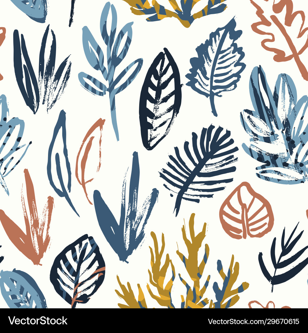 Abstract Natural Collage Pattern vector image