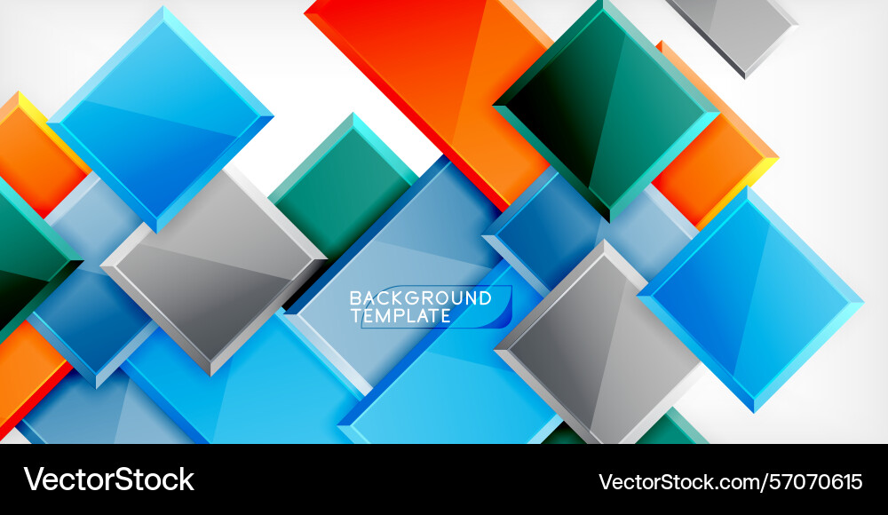 Bright geometric shapes overlap creating dynamic Bright geometric shapes overlap creating dynamic vector image