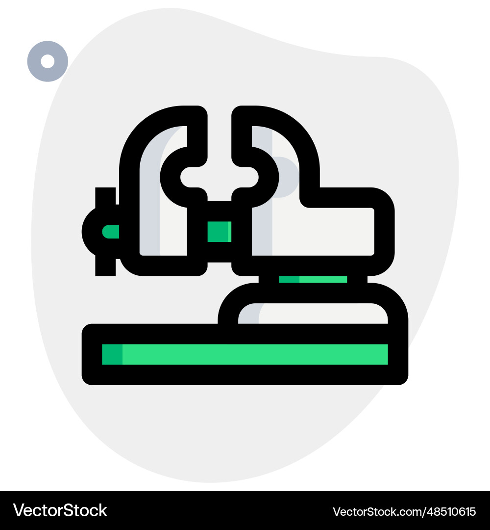 Clamping mechanism designed to hold object vector image