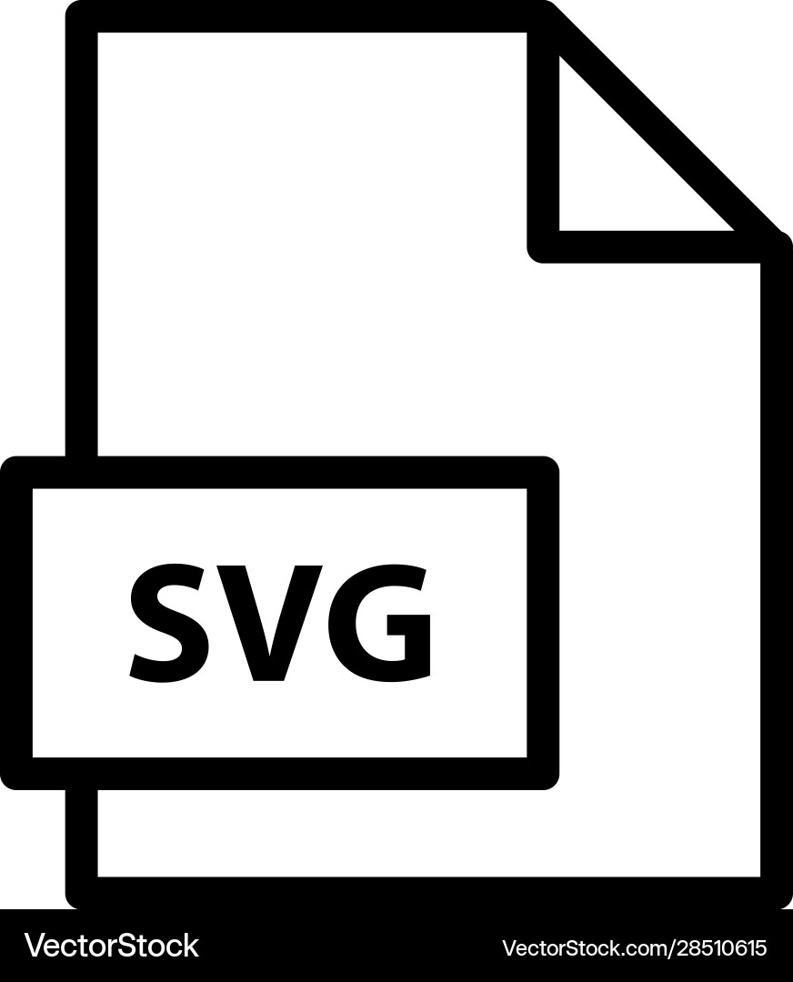 Document extension file format icon svg symbol vector image