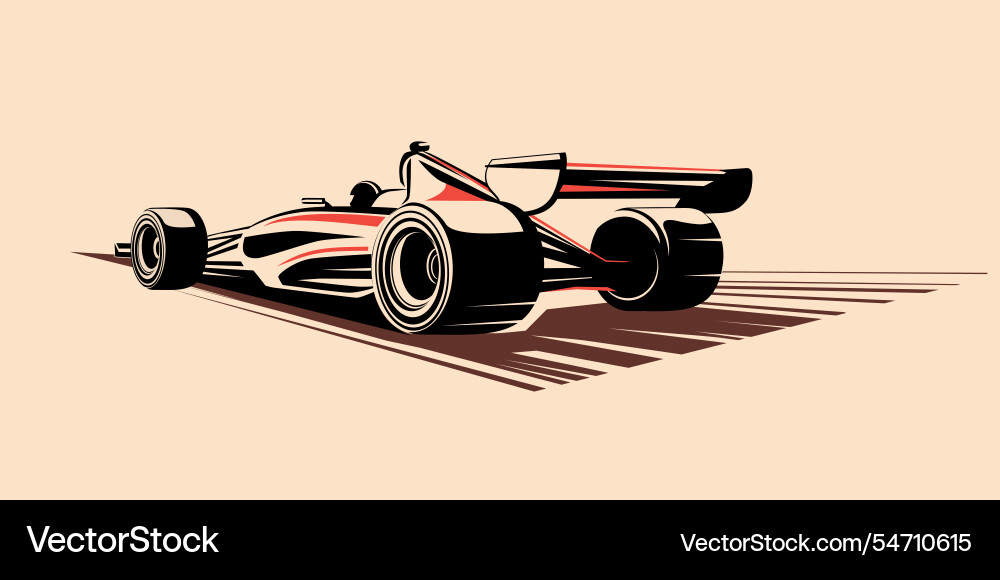 Formula 1 Racing Symbol Vector Image