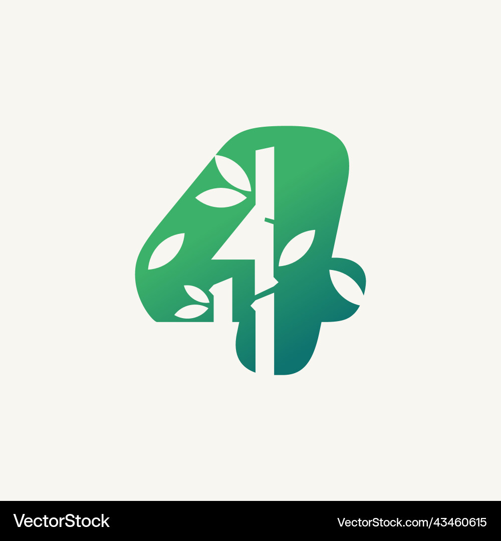 Numeric of zen 4 Numeric of zen 4 vector image