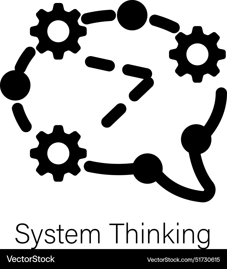 System thinking Royalty Free Vector Image - VectorStock