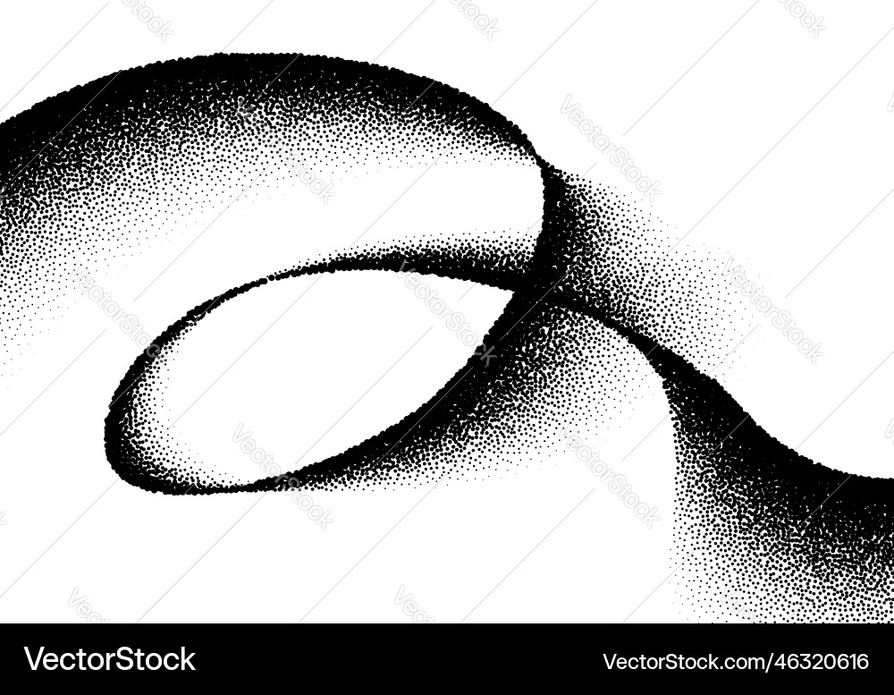 Abstract background with wave of scattered dots Abstract background with wave of scattered dots Vector Image