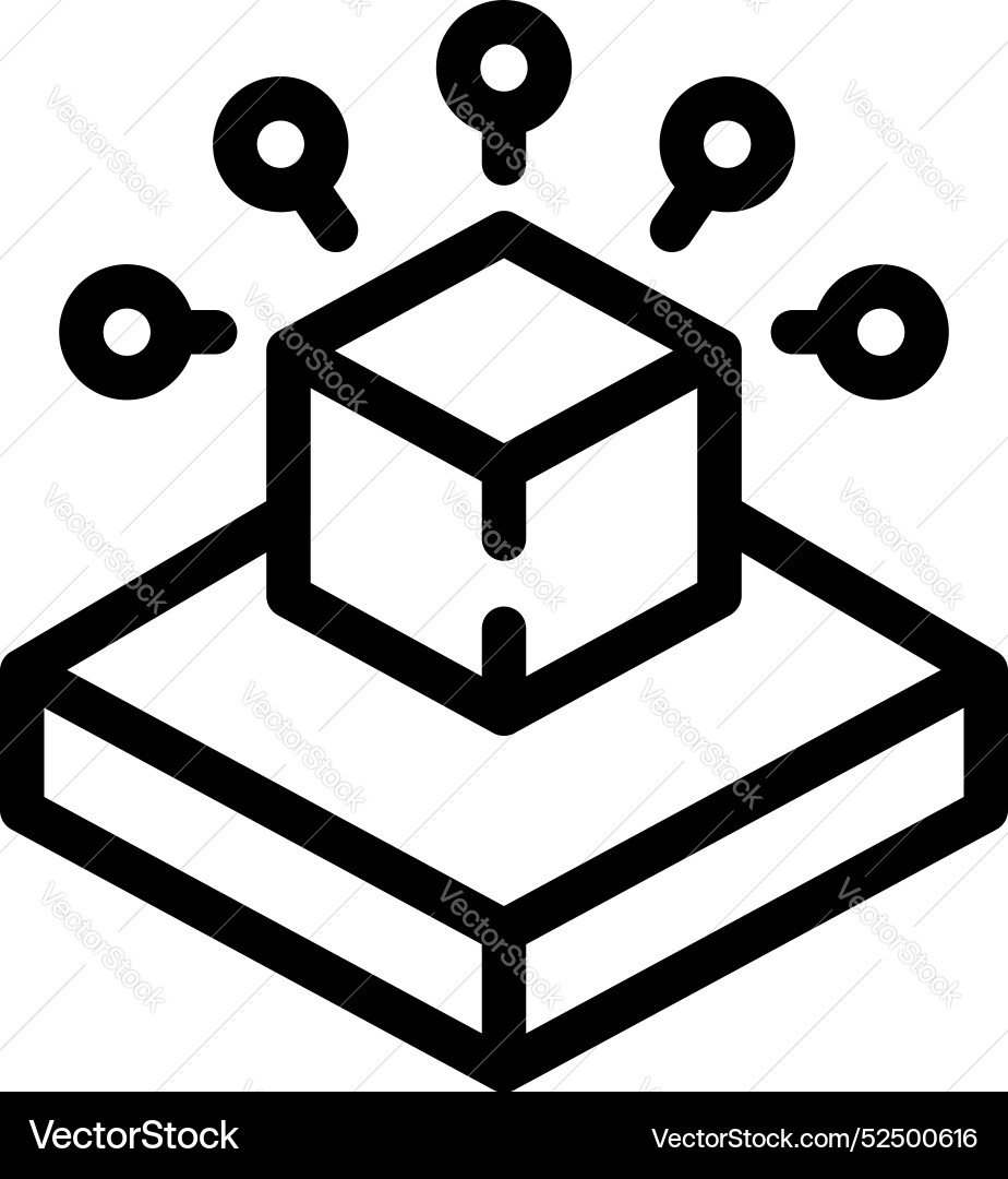 Blockchain block expanding with connections Blockchain block expanding with connections vector image