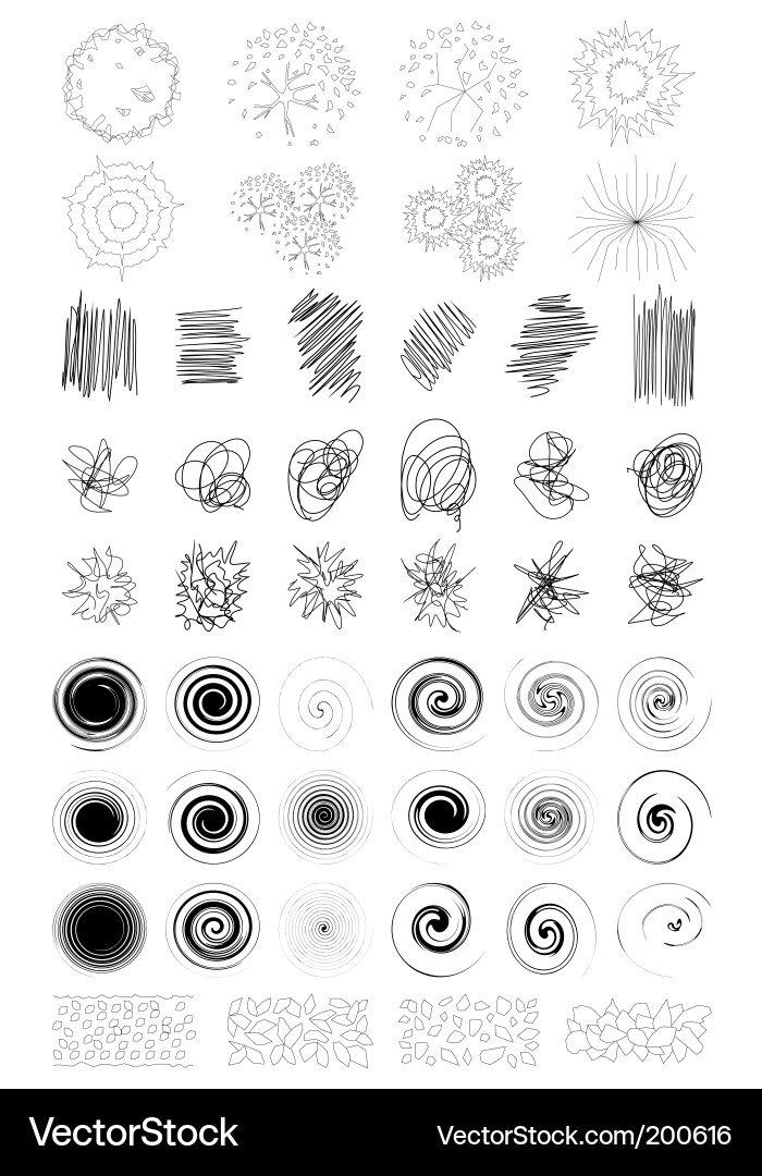 Complex Spiral Patterns vector image