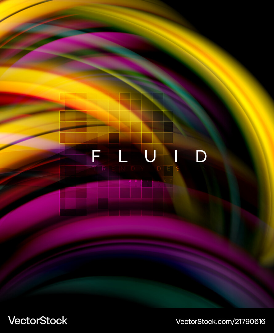 Fluid smooth wave abstract background flowing Fluid smooth wave abstract background flowing vector image