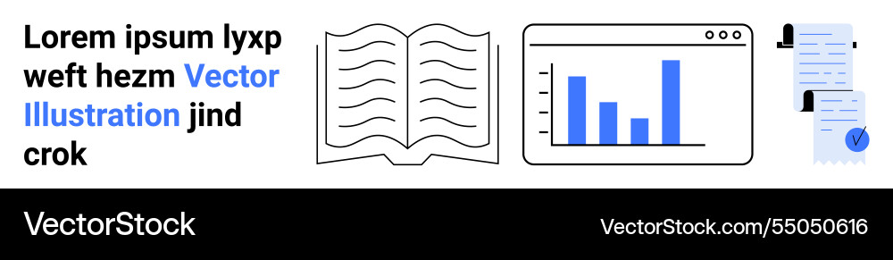 Leseanalysen und Dokumentationsgrafiken Leseanalysen und Dokumentationsgrafiken vektorbild