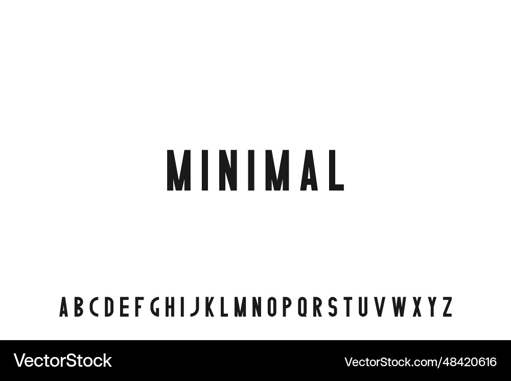 Minimalistische stilvolle zeitgenössische Schrift Minimalistische stilvolle zeitgenössische Schrift vektorbild