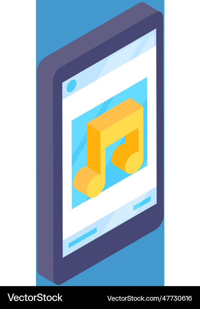 Mobile application interface music player modern Mobile application interface music player modern Vector Image
