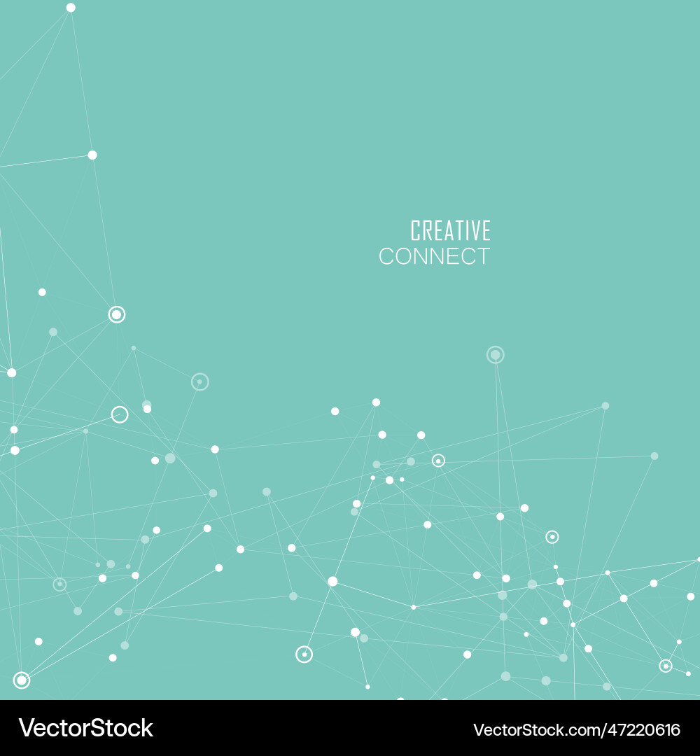 Polygonal design with connecting dots Polygonal design with connecting dots vector image
