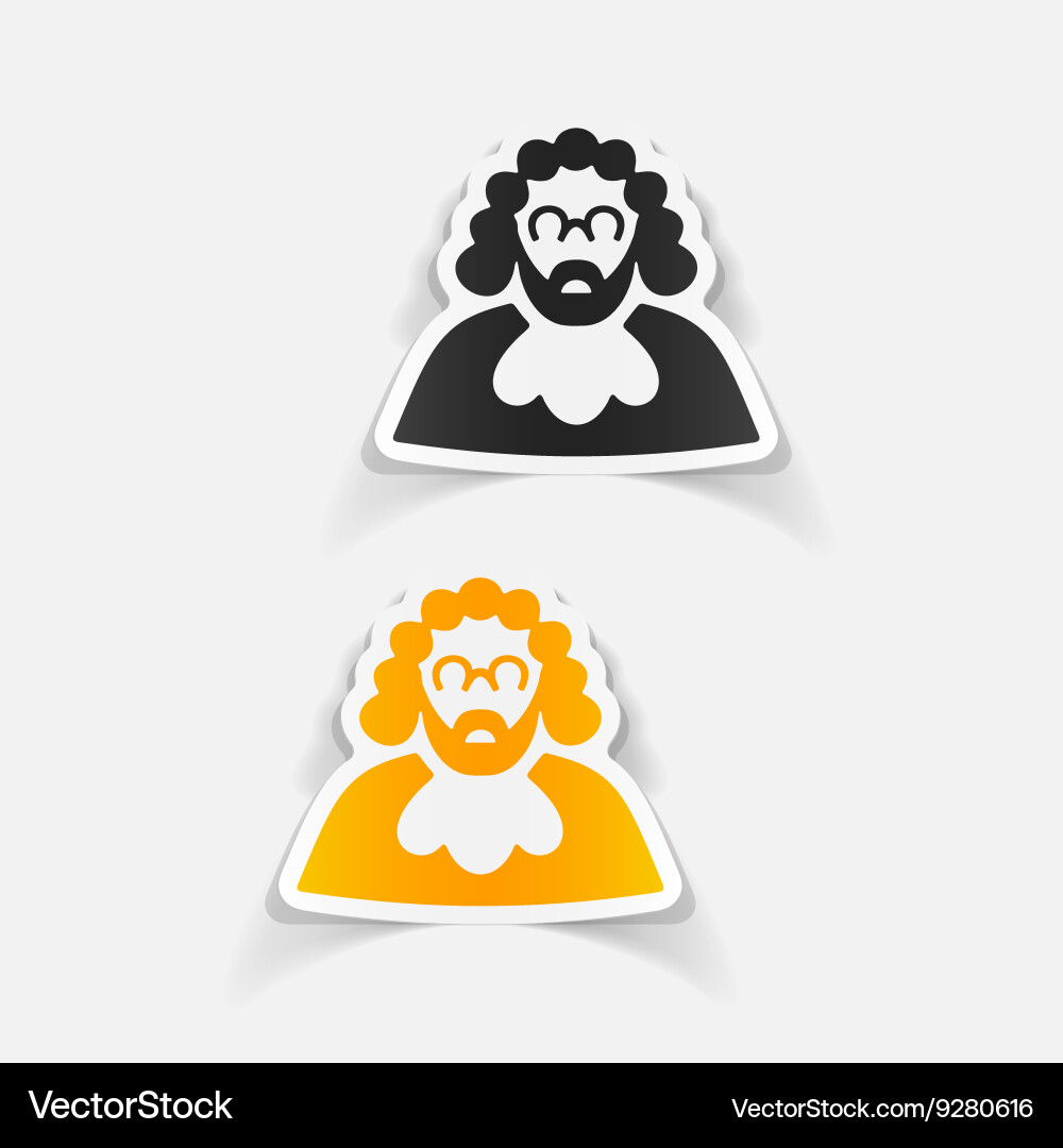 Realistic design element judge Vector Image
