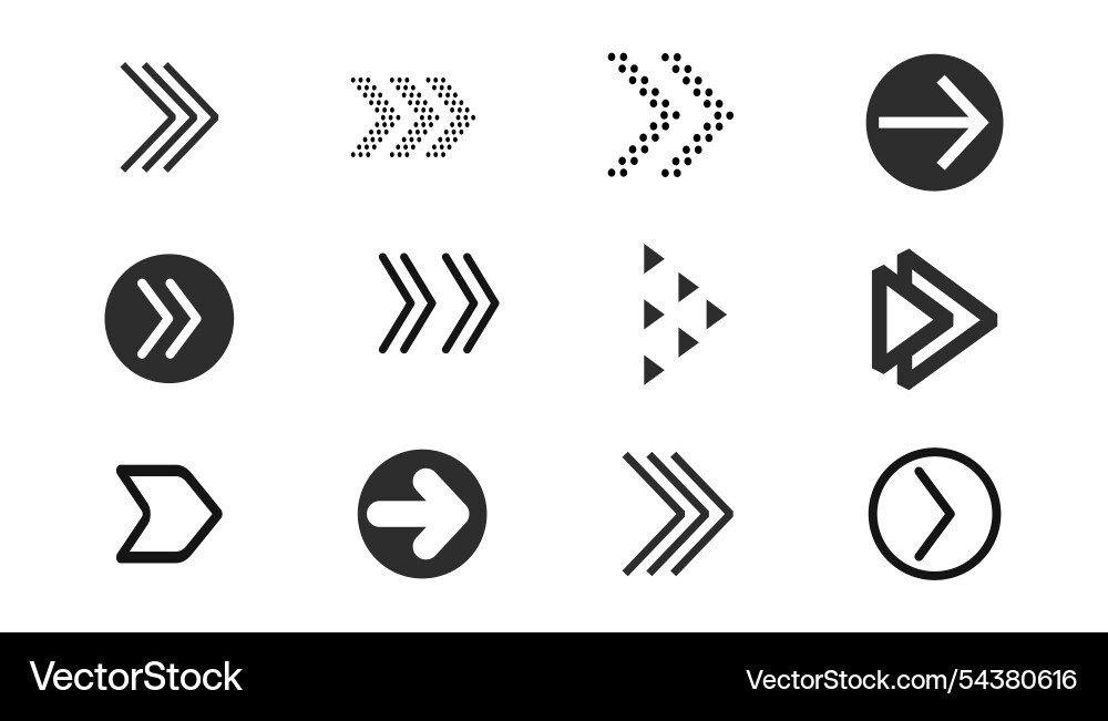 Schieben Sie Pfeil Taste Scroll-ui-Symbol vektorbild