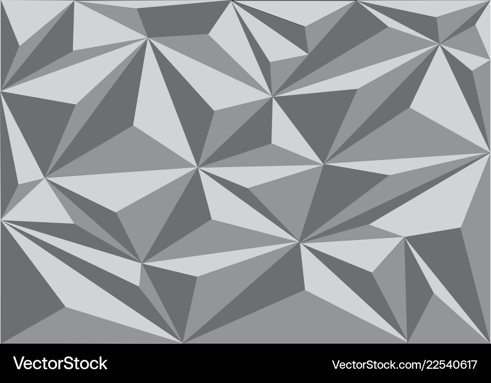Abstract Grey Polygon Background vector image