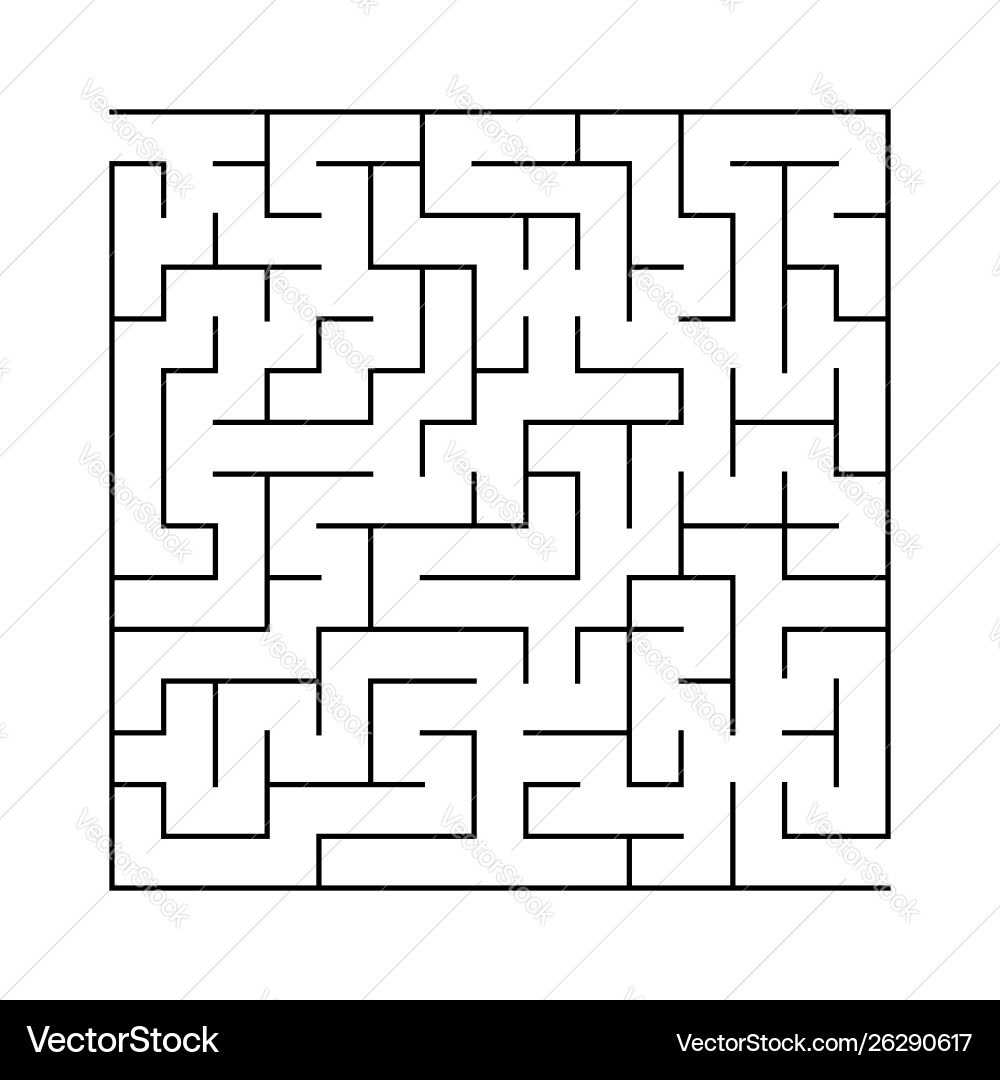 Abstract square maze an interesting and useful Abstract square maze an interesting and useful vector image