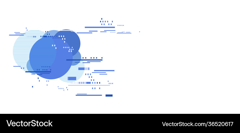 Abstract tech background with simple object vector image