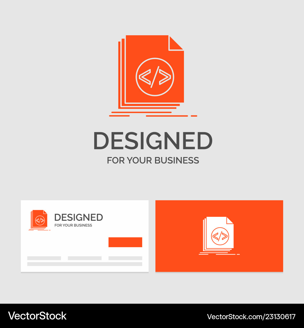 Business logo template for code coding file Business logo template for code coding file vector image