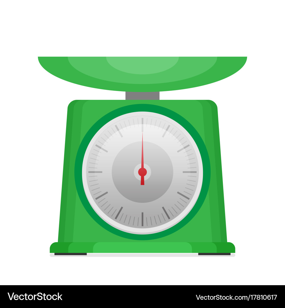 Domestic weigh scales flat – Royalty-Free Vector | VectorStock, image size:1000x1080