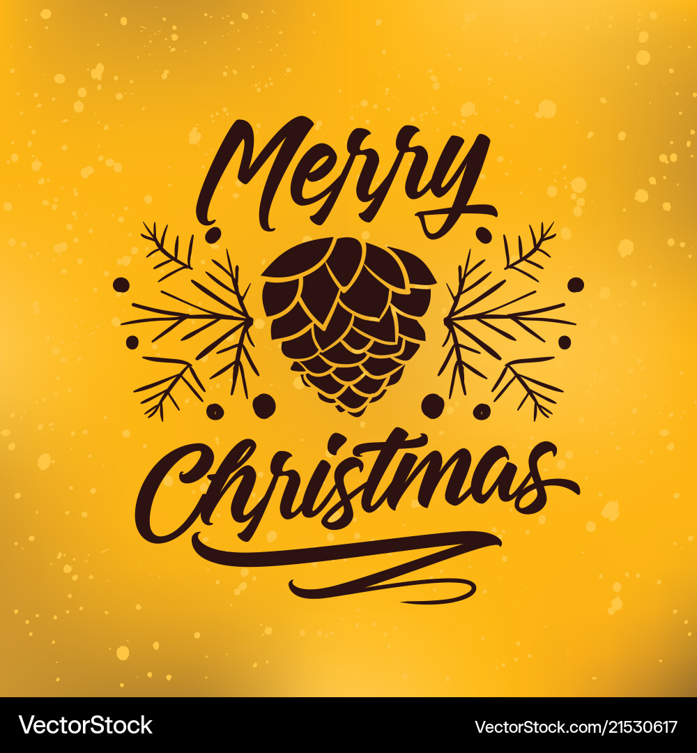 Merry christmas typography Merry christmas typography vector image