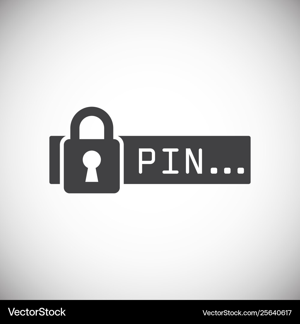 Password related icon on background for graphic vector image
