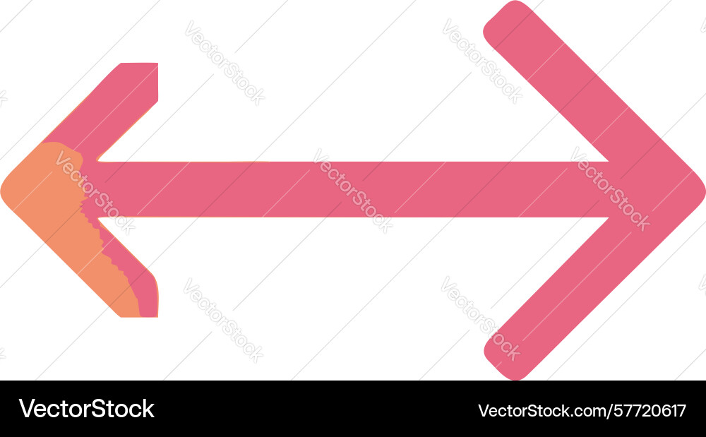 Rounded gradient right arrow design generative ai vector image