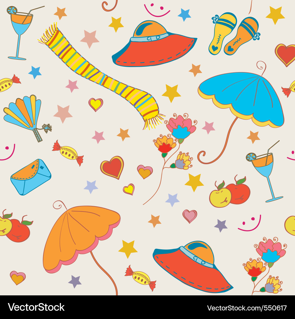 Summer pattern Vector Image